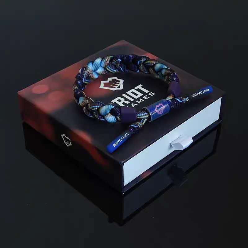 电竞小狮子手链ig周边男女学生情侣款联名新潮款英雄联盟编织手环