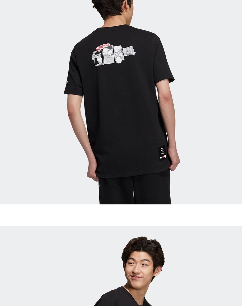 adidas阿迪达斯官网三叶草pixar联名情侣款男女夏季运动短袖t恤hd9087