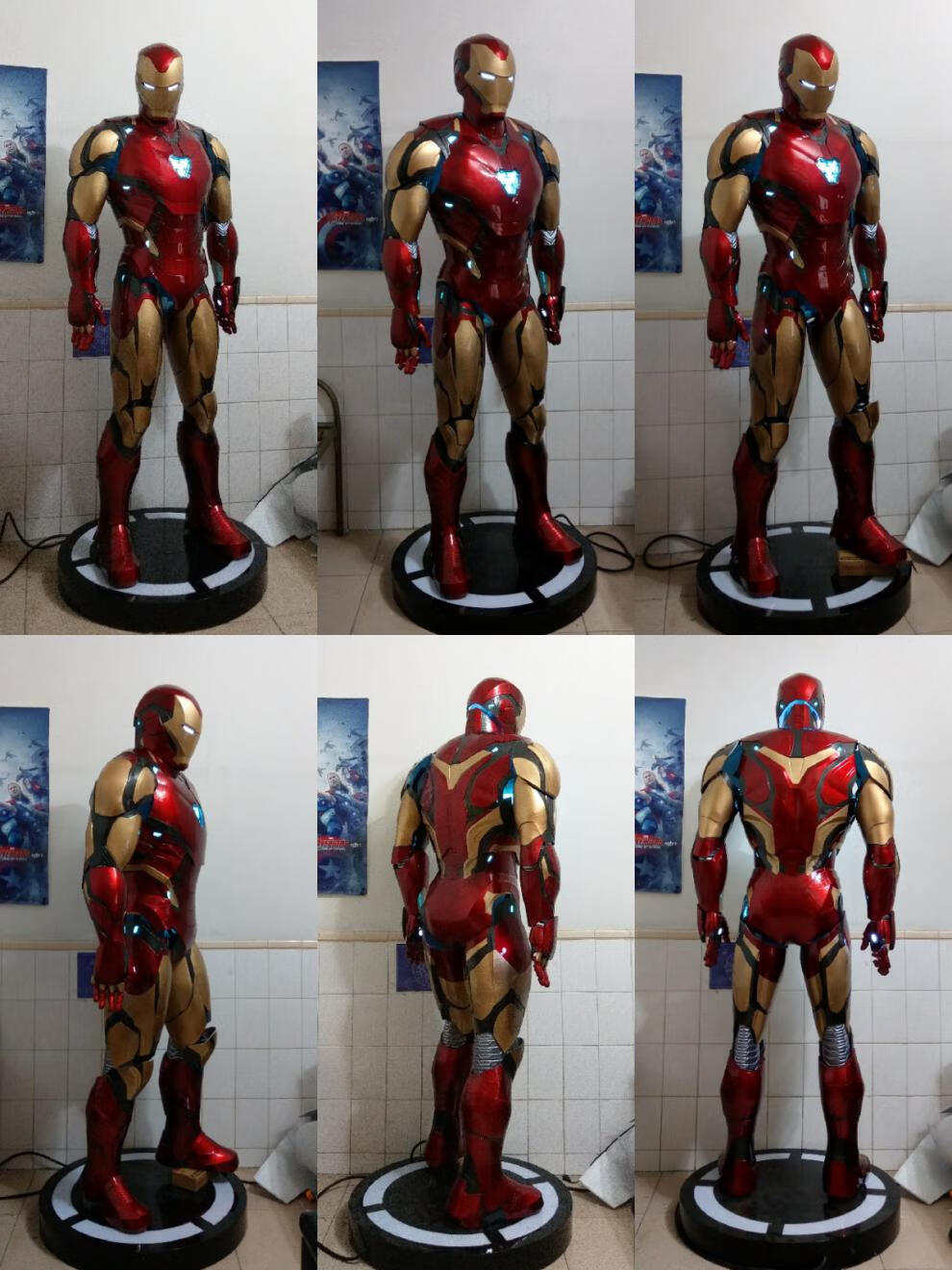 京选推荐漫威定制11马克mk85战甲钢铁侠盔甲可穿戴全身真人头盔雕像