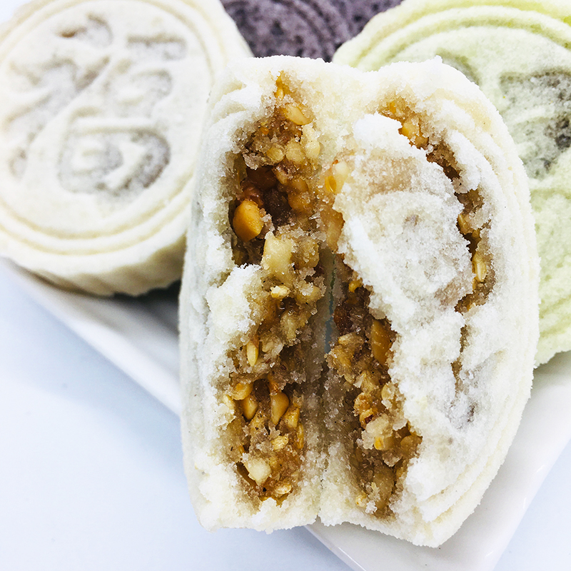 广西容县特产糯米饼印饼糕点传统零食佳香大心夹心花生馅米饼1包无