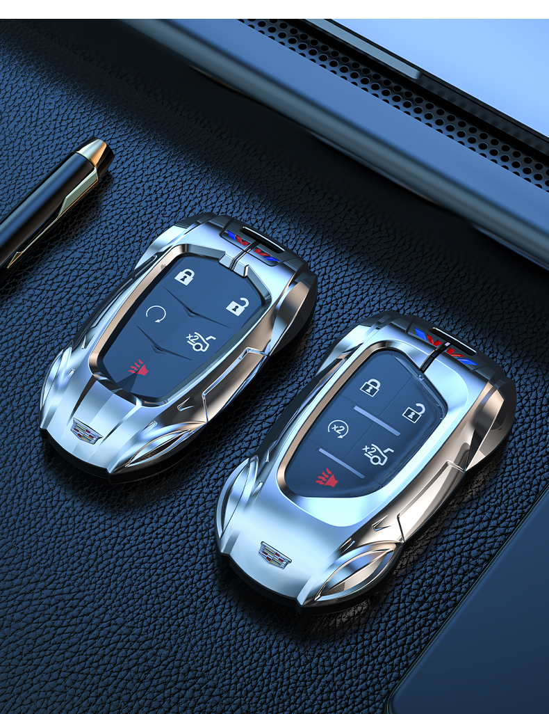 适用于凯迪拉克钥匙套ct5ct4ct6xt4xt5壳xt6xtsatsl车包扣a款枪灰色属