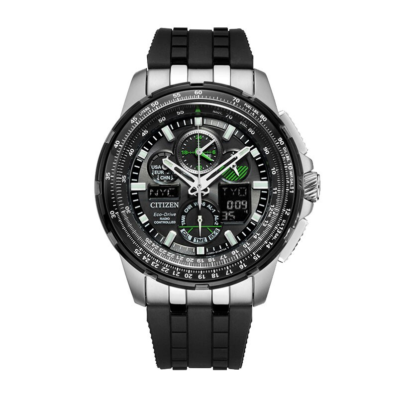 西铁城男表光动能蓝天使二代网红商务潮流光动能多局电波防水钢带一代