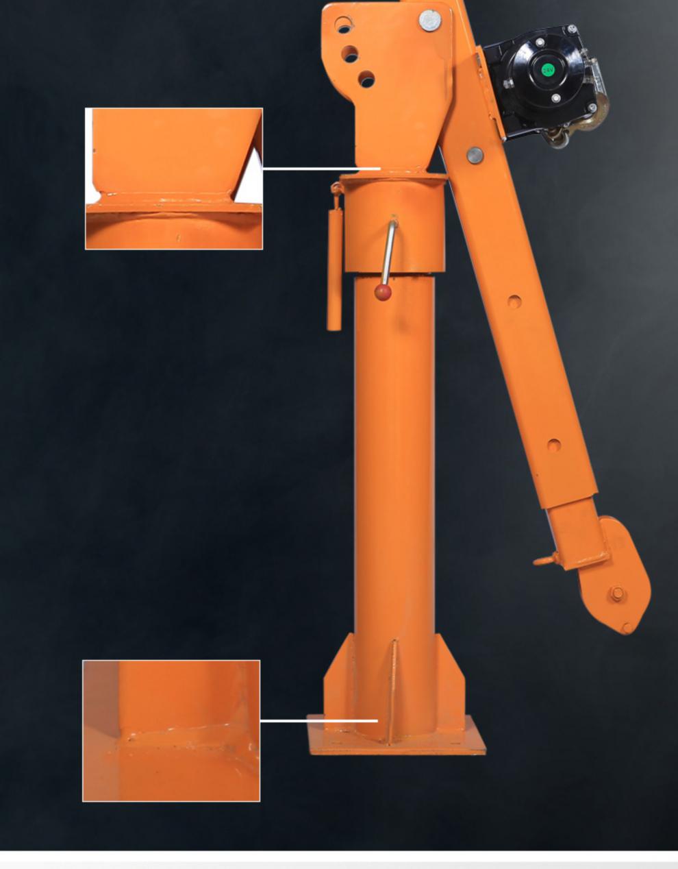 车载吊机12v24v随车吊车用起重机220v电动葫芦家用小型升降提升机24v