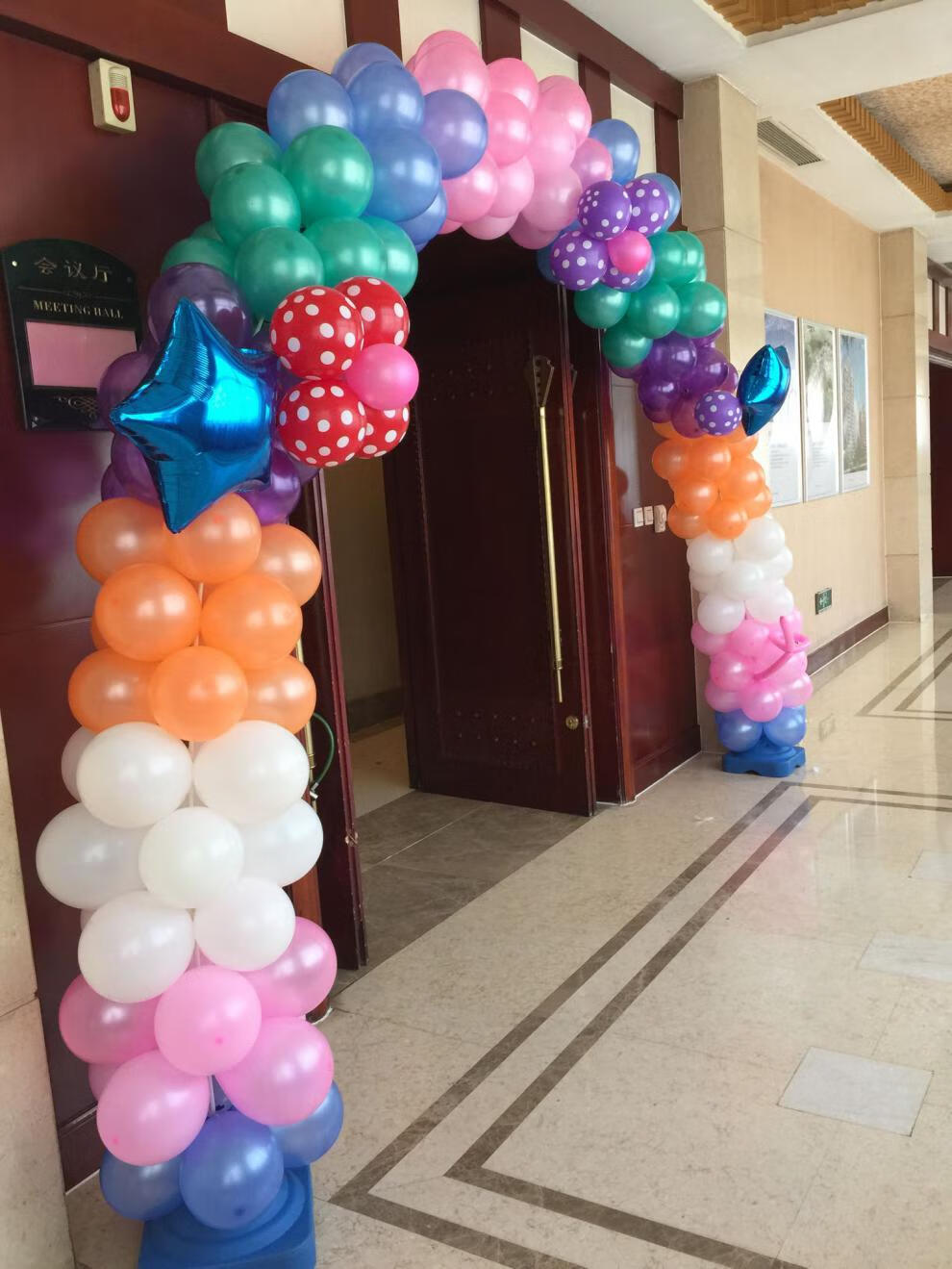 新款拱门架底座大号拱形门婚庆用品结婚布置开业气球网红装饰 气球环