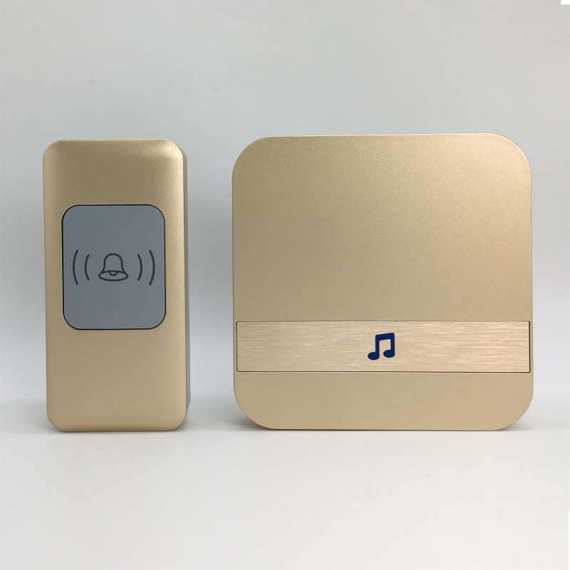 无线门铃家用遥控数码门铃 老人呼叫器 调音量 防水 白色