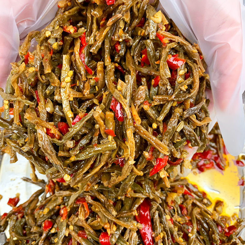全店八折江西特产香辣豆角干剁椒干豇豆农家自制拌面即食瓶装下饭菜