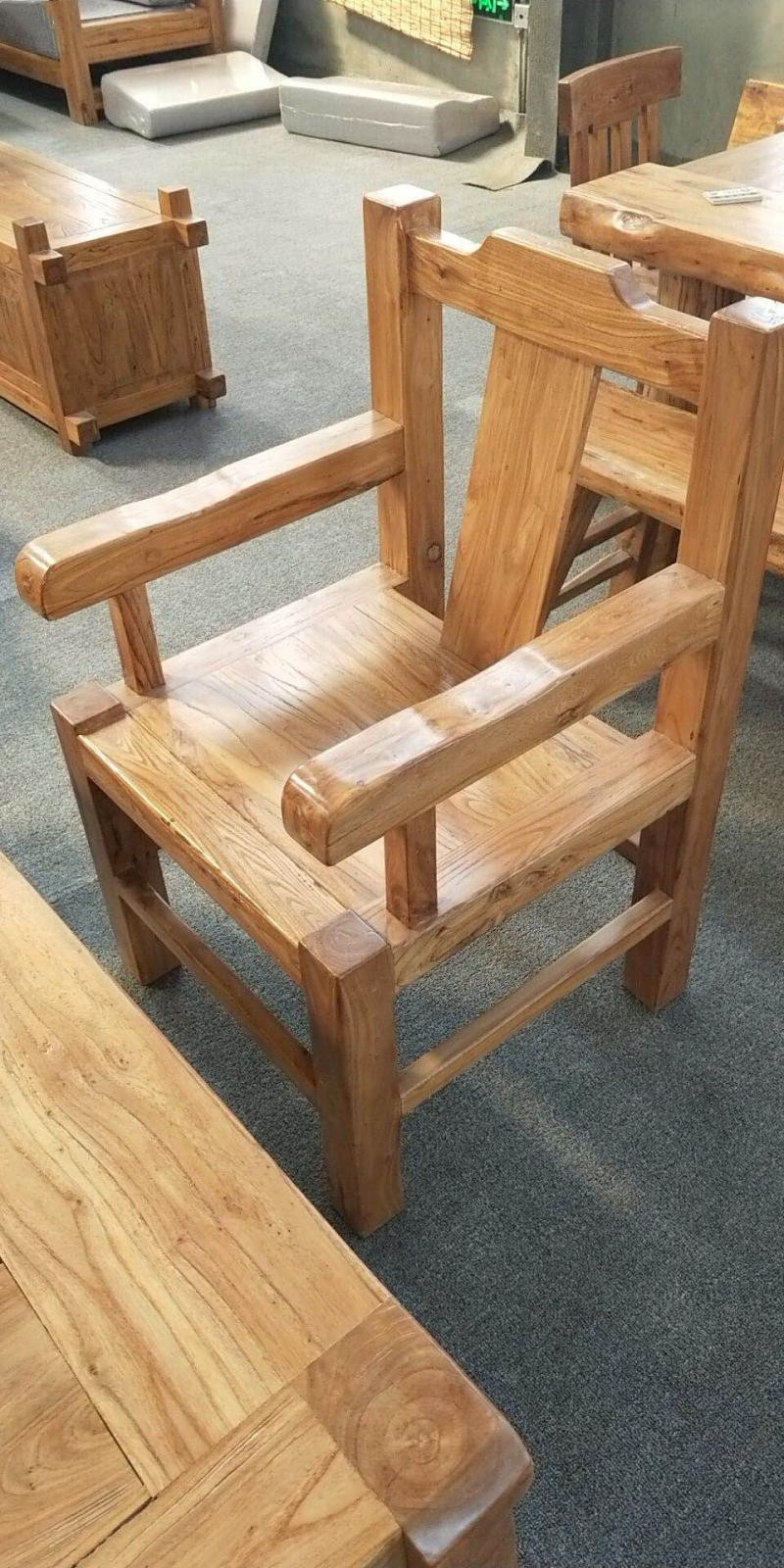 老榆木老板椅主人椅办公椅大小号主椅扶手靠背椅大料北方老榆木 8*8