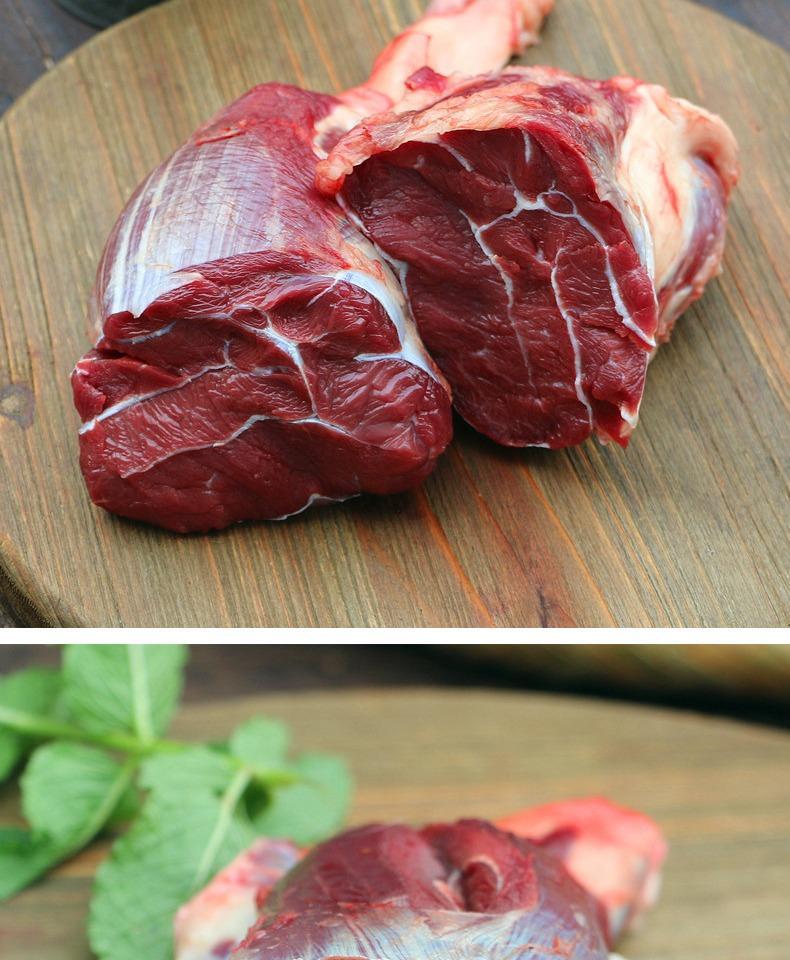 草原红新鲜冷冻内蒙古牛腱子5斤牛前健牛后健牛龟健黄牛肉3斤斓维品小