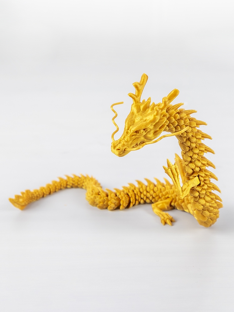 3d打印中国龙模型摆件手办礼物公仔玩偶年货关节活动玩具模型创意定制