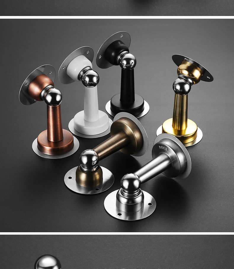 门吸免打孔强磁卫生间防撞门挡吸门器地吸隐形门碰门阻厕所新款i硅胶