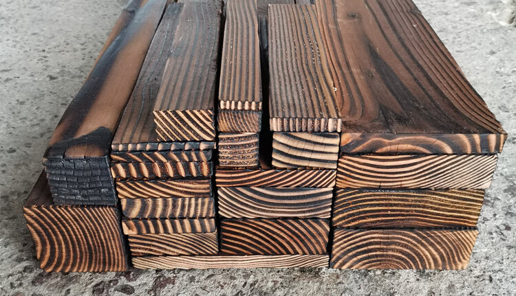 碳化腐木火烧木户外地板庭院葡萄架花架木方板材方木45cm厚x105cm宽x4