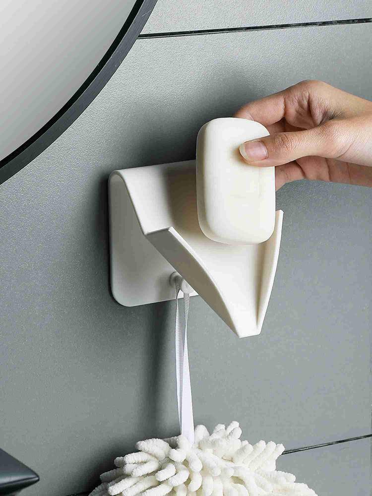 壁挂式肥皂盒架立式沥水免打孔香皂盒卫生间香皂架浴室置物架家用家