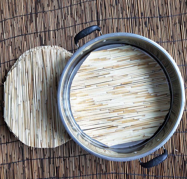 聚贤圈 蒸锅竹篦子高粱杆软盖帘竹子帘子篦子圆形餐垫电饭锅蒸笼蓖帘