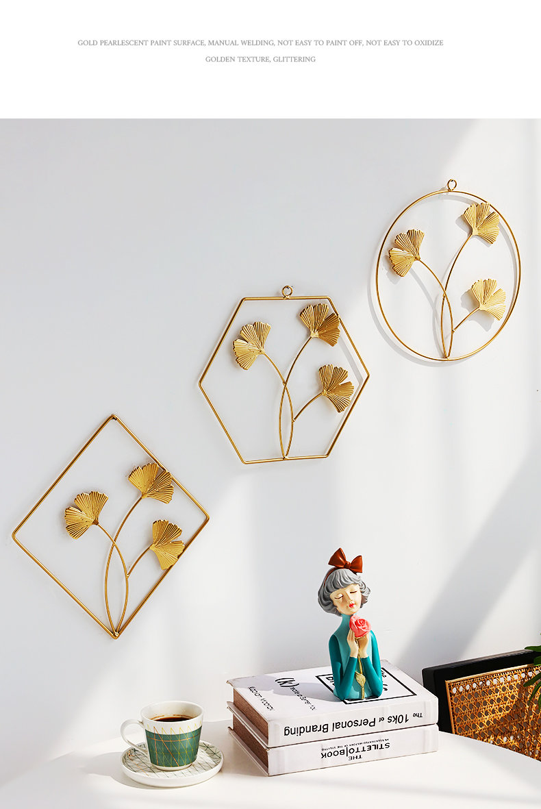 墙面装饰挂件电视背景墙上创意客厅卧室房间布置餐厅墙壁装饰品银杏