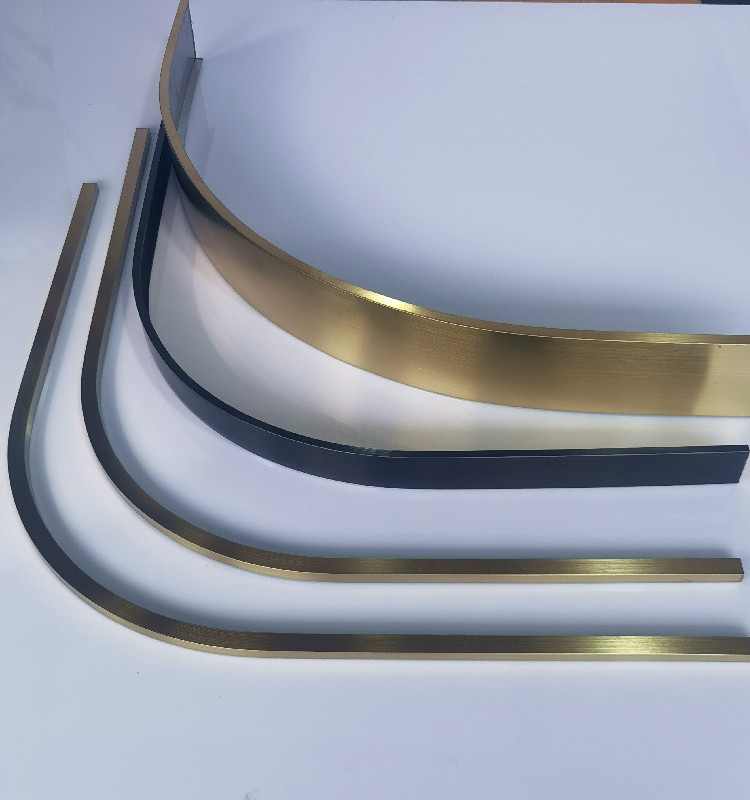新型阳角条圆弧 不锈钢拱形门套包边圆弧客厅吊顶u型收边条圆形踢脚线