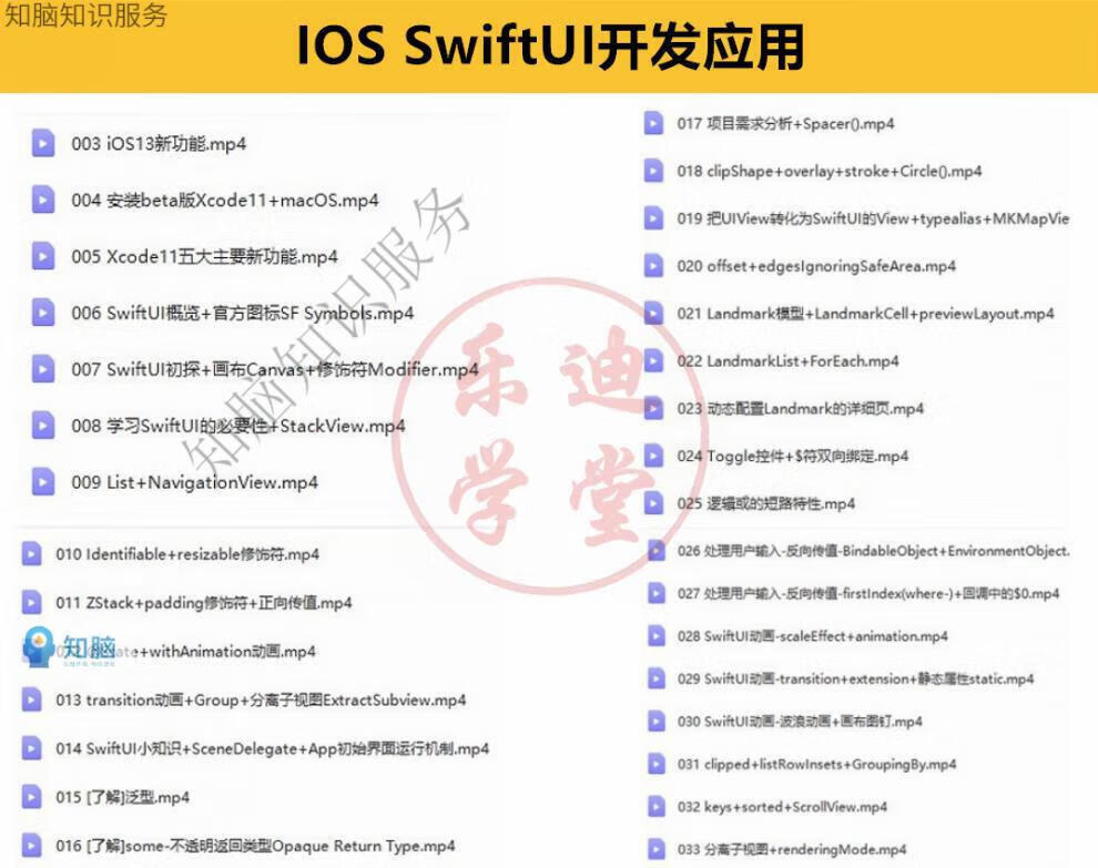 8，iOS眡頻教程開發資料OC/swift5源碼項目蘋果app開發Object-C培訓課程