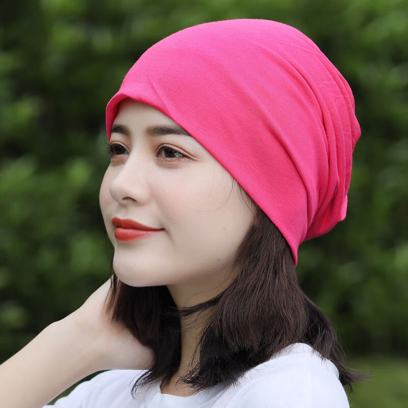 斐珺服饰配件新品睡帽女帽子女春夏透气薄棉帽居家包头帽女光头帽生病