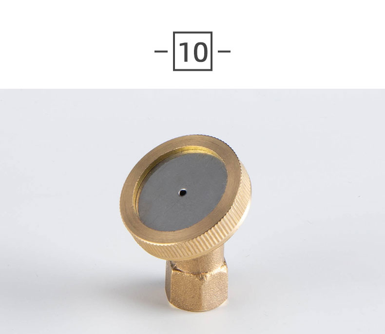 农用喷雾器雾化铜喷头打药机配件 喷雾头农药扇形雾化喷嘴 45度 铜单