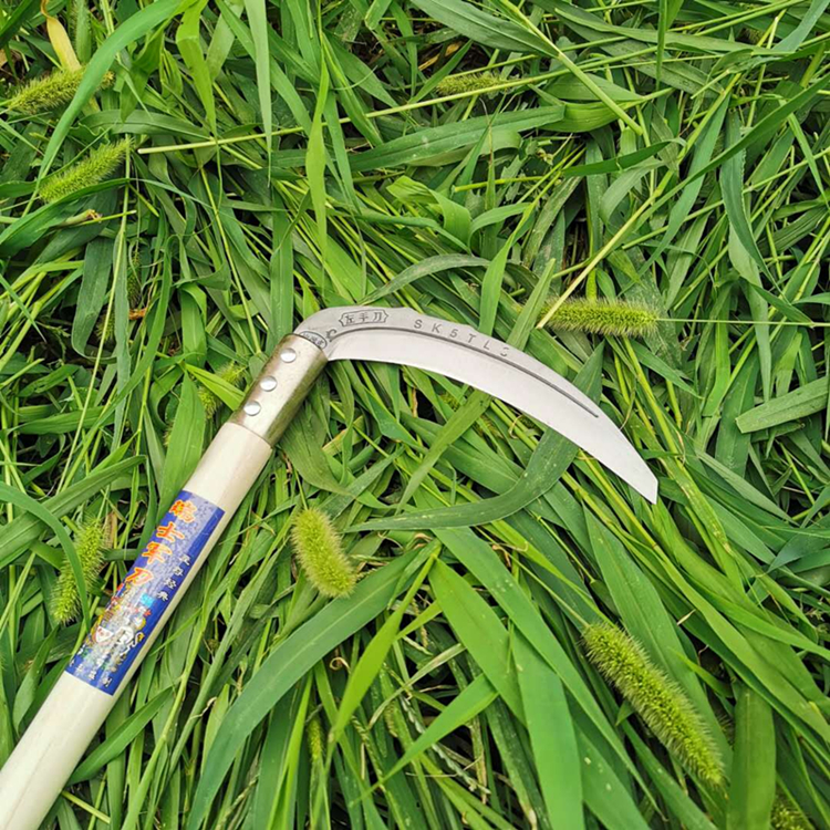 【京闪配送】左手镰刀左撇子专用割草刀柴刀户外除草收割打草农用