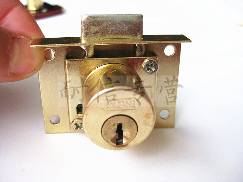 老式抽屉锁柜门柜子锁文件柜锁更衣柜柜台锁大锁芯22mm办公桌505螺丝