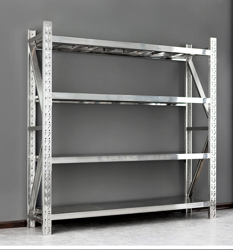 琉羽304不锈钢仓储货架仓库地下室冷库库房可调节储物架商用多层重型