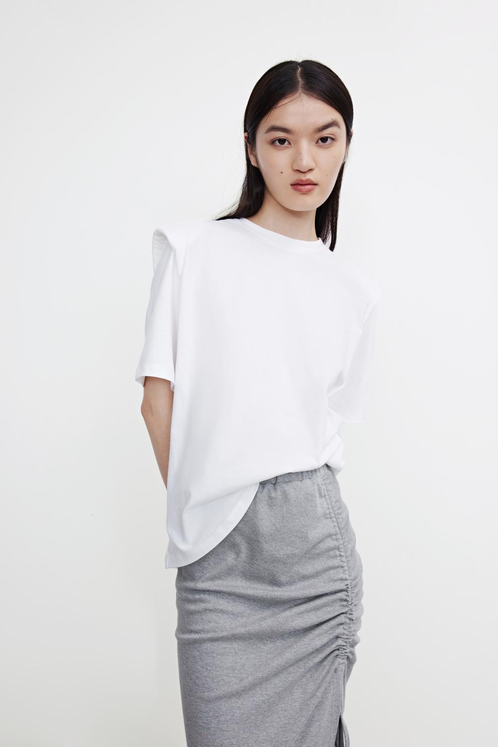 ur2021春季新品女装休闲chic抽绳皱褶开衩长款半裙wl28s5be2000 花灰