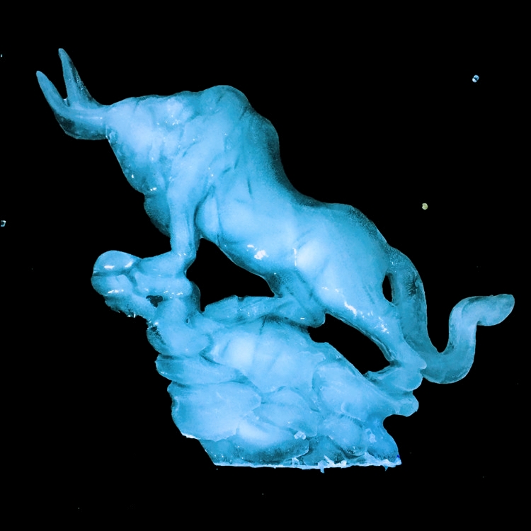 刺身冰雕模具 大型牛气冲天刺身冰雕模具十二生肖牛模具冰雕模具盐雕