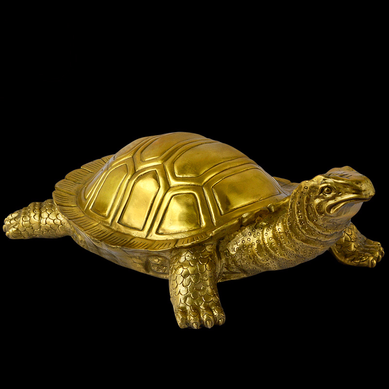铜乌龟摆件纯铜龟大号金钱龟祝寿贺寿礼品乌龟摆件客厅 8号 铜乌龟