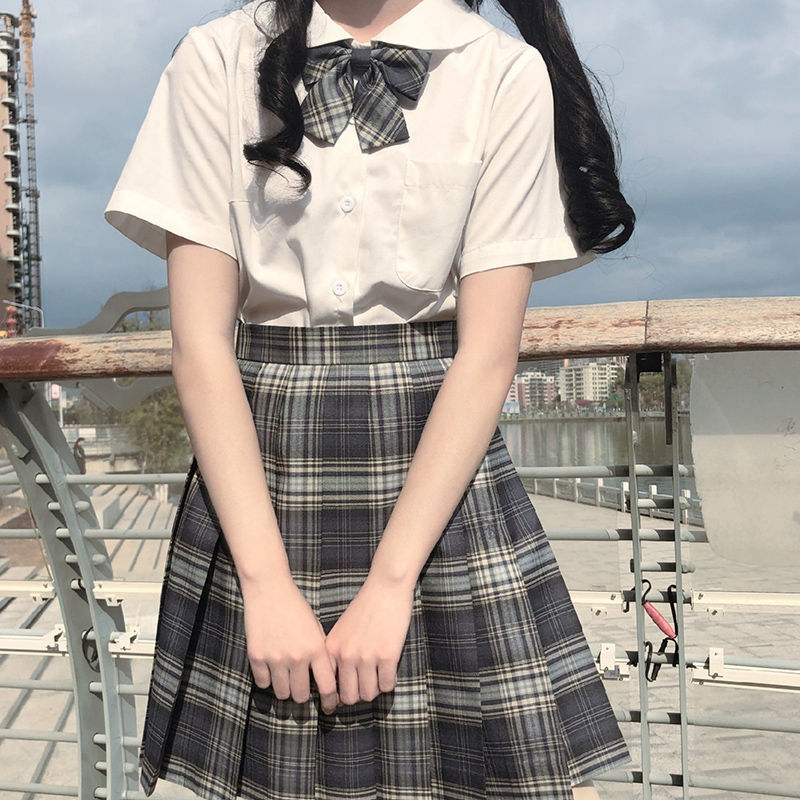 兔缝缝jk制服店铺裙套装全套女日系学院风原创春季新款休闲夏晒海格裙