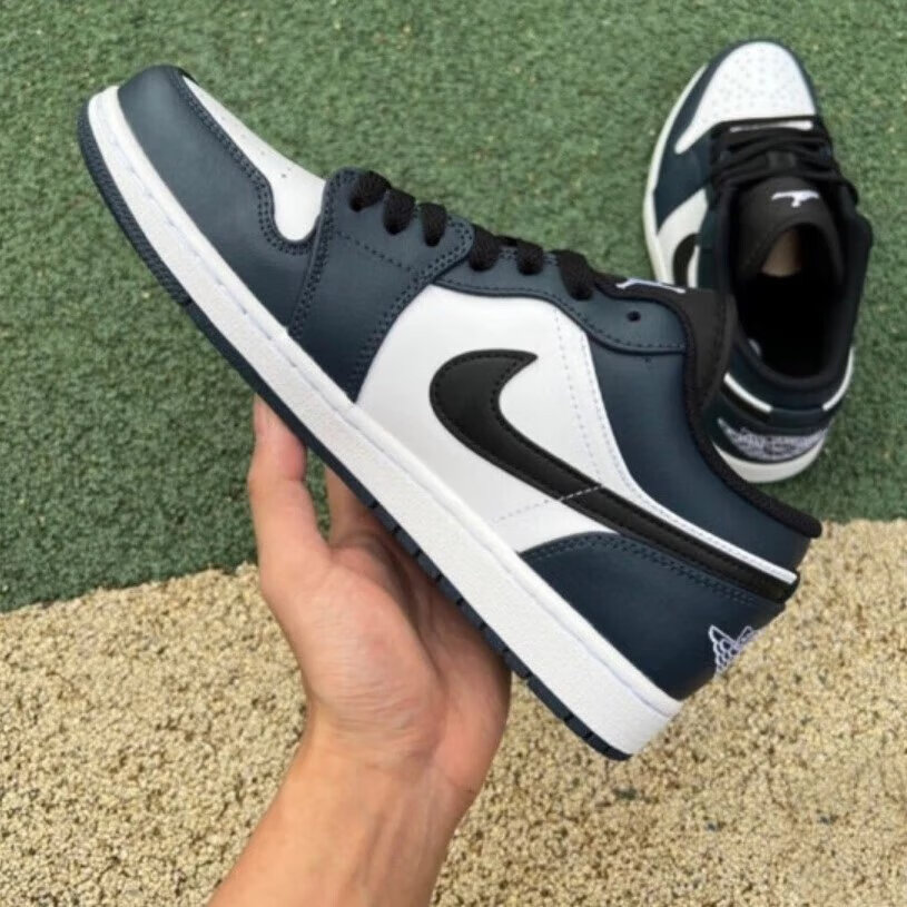 【官方】乔1arjorda1aj1low黑曜石深青低帮休闲男子篮球鞋 41【图片