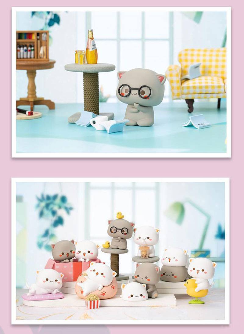 蜜桃猫盲盒 蜜桃猫盲盒袋可让爱先行第二代公仔少女心萌卡通潮模型