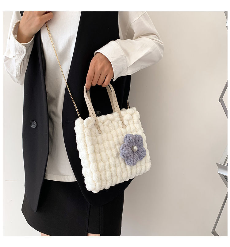 手织包包成品y手工礼物圣诞材料包全套自制作闺蜜编织包包斜挎给男