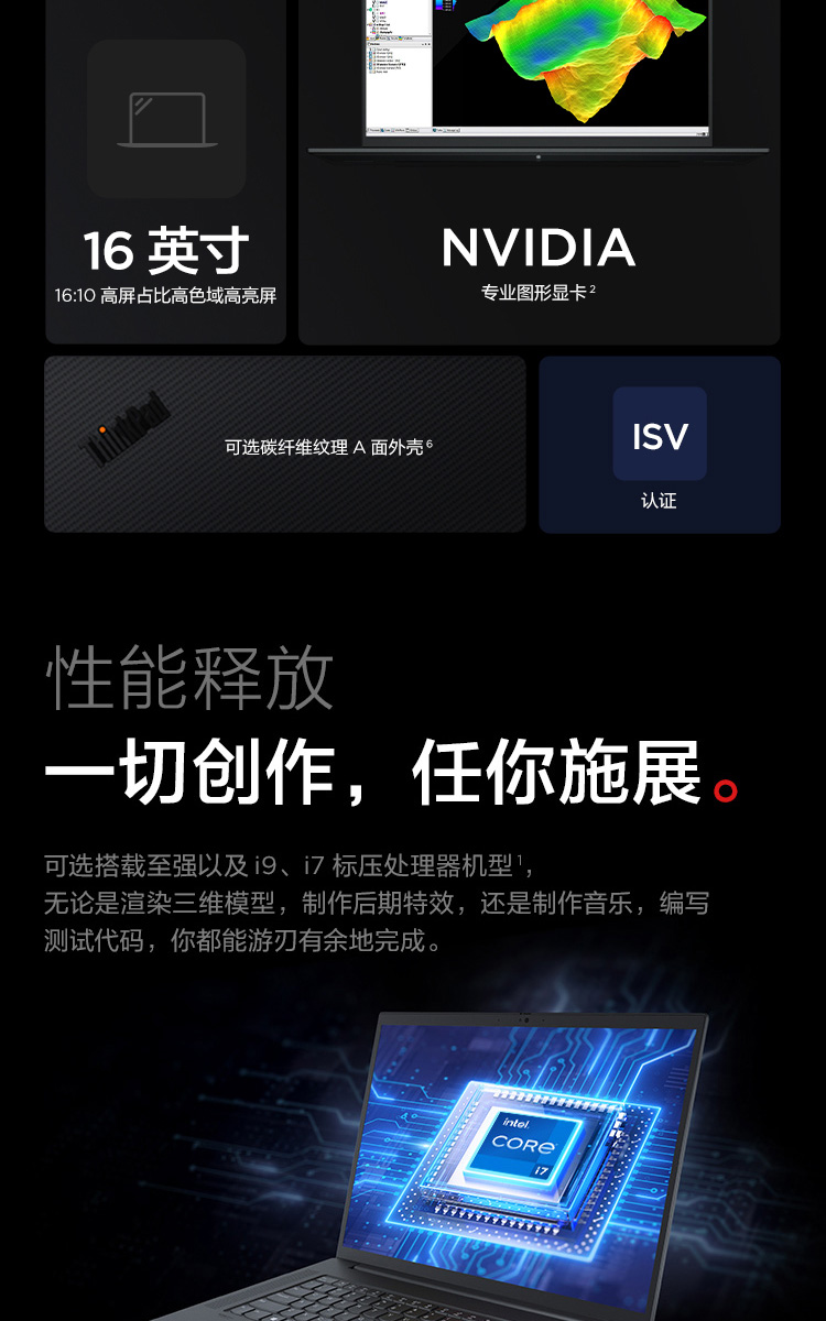 thinkpad p1 隐士2022新款16英寸移动工作站轻薄高性能设计创意绘图