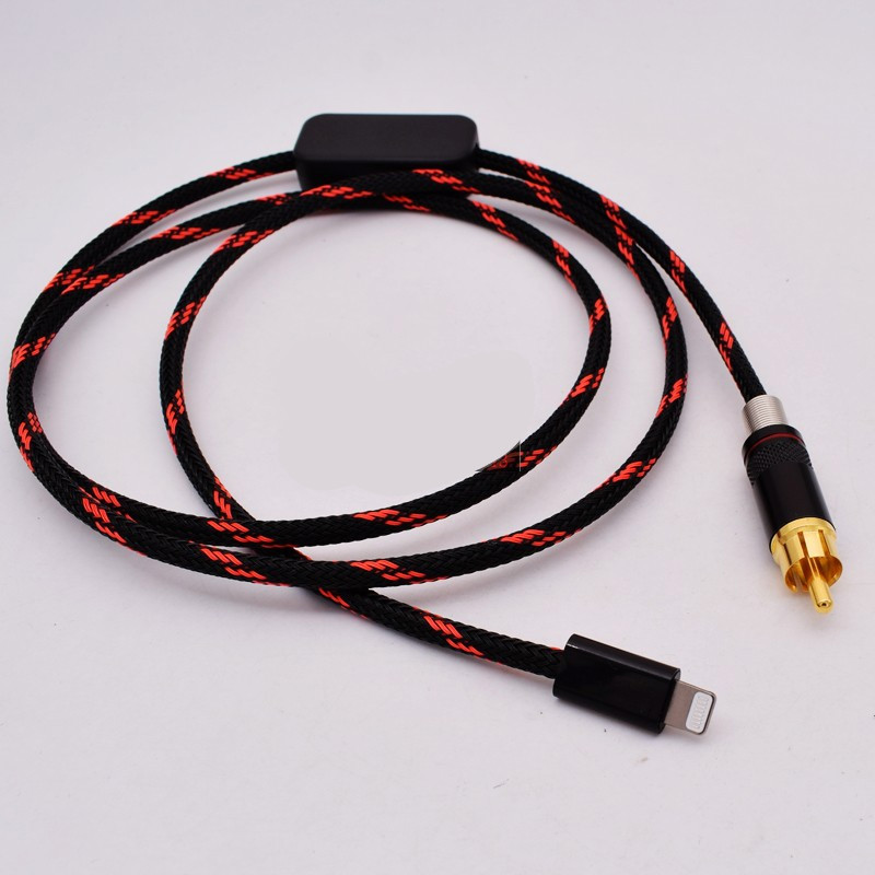 麦呦宝 iphone苹果7/8/x/xs/11/12手机转莲花连接功放同轴线光纤音频