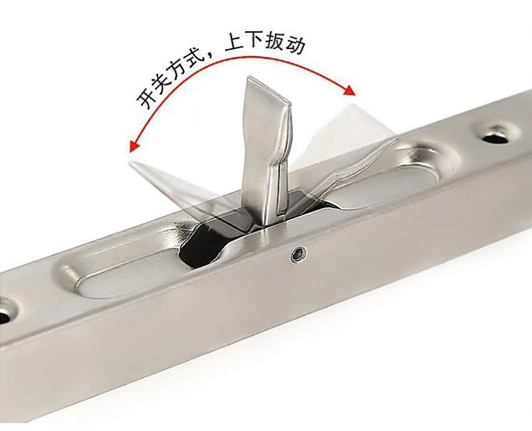 双开门内插销盗门插销暗插销上下天地大门子母门双开门暗藏式不锈钢10