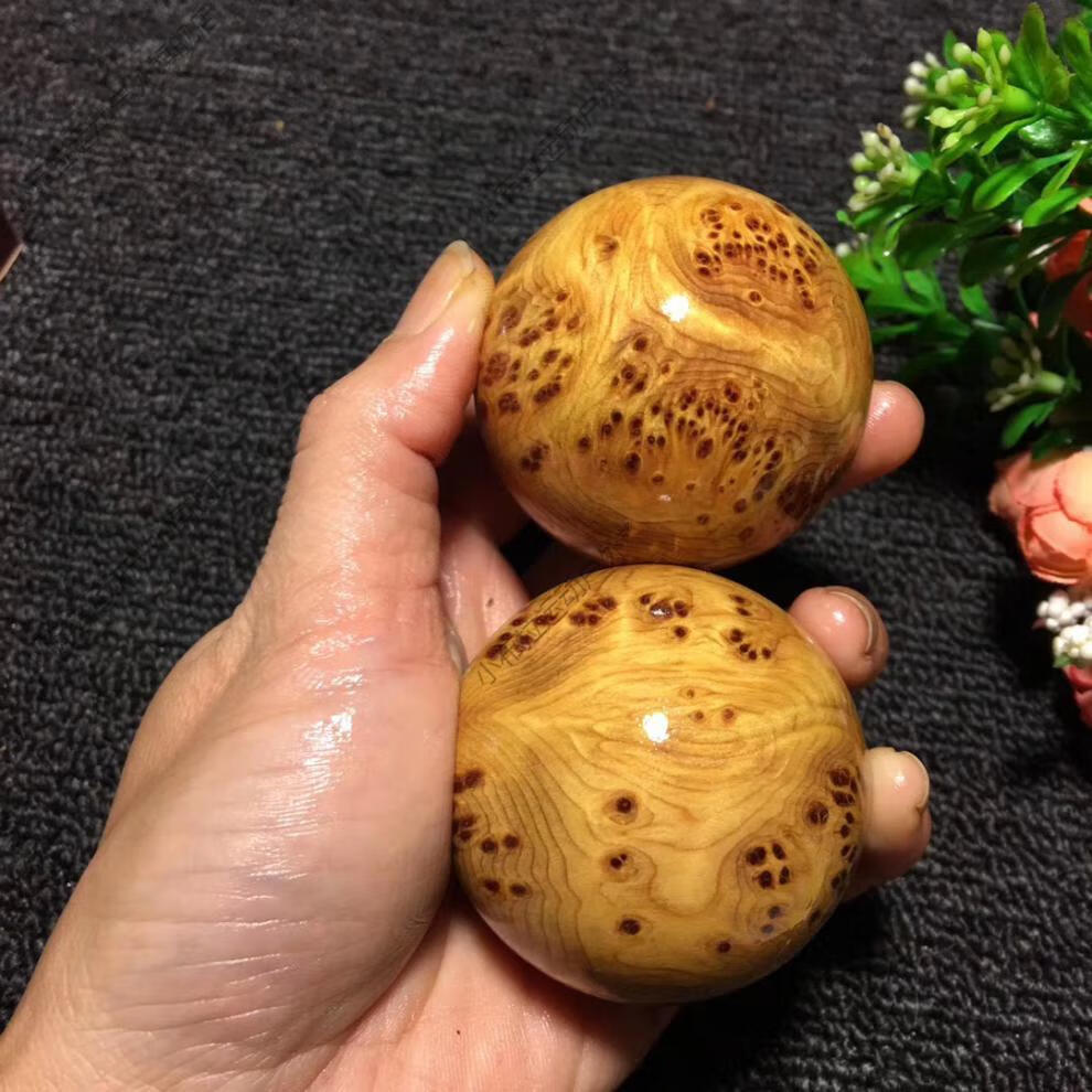太行崖柏手球崖柏球手转球崖柏木球手玩球按摩球 直径5.