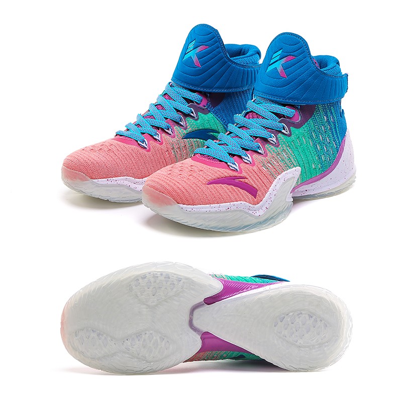 安踏篮球鞋男鞋夏季新款汤普森高帮透气运动鞋男轻便减震kt战靴耐磨