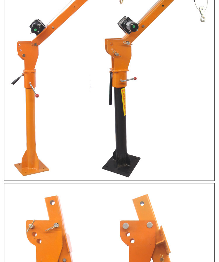 车载随车吊12v24v车用电瓶一吨吊机220v家用电动小型悬臂吊起重机