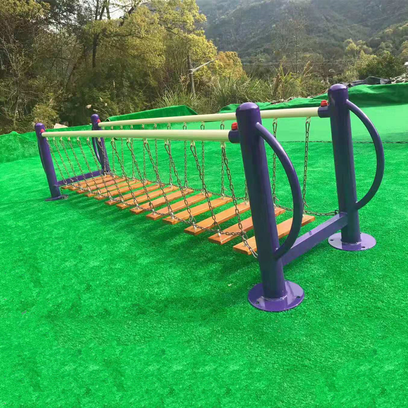 思迪萌户外幼儿园荡桥晃动铁链荡桥爬网秋千玩具儿童健身感统训练器材