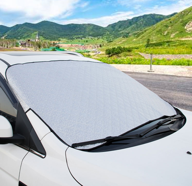 汽车防晒隔热遮阳挡帘前挡风玻璃罩车窗遮挡布风挡前档车用遮光板
