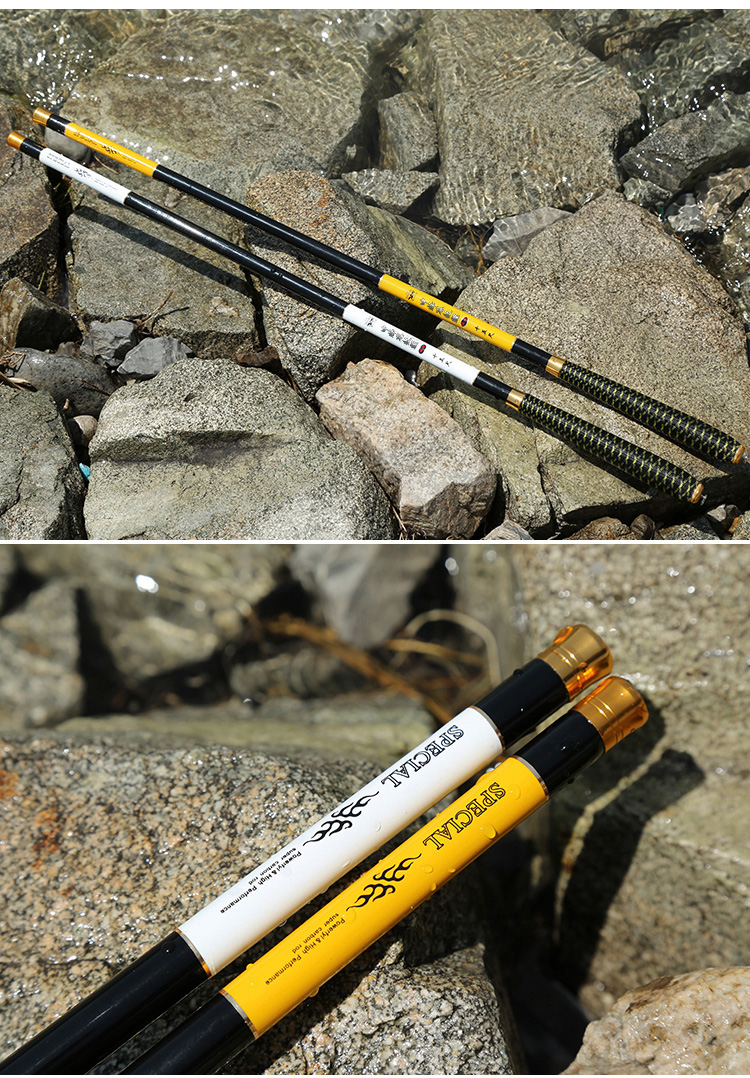 2022升级款中泽龙纹鲤鱼竿碳素短节溪竿鲤鱼竿手竿超轻超硬28调钓鱼竿