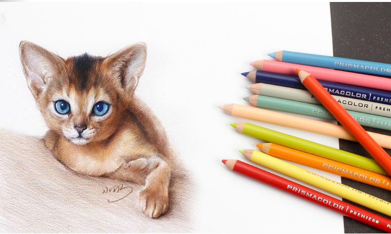 霹雳马彩铅单只补色 美国霹雳马彩铅24 48 72 132 150色绘画油性铅笔