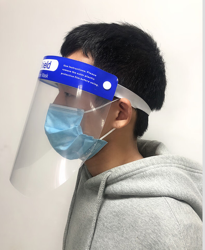 医用防护面罩医生防飞沫透明隔离护目罩医护眼罩防喷溅面屏雾儿童款