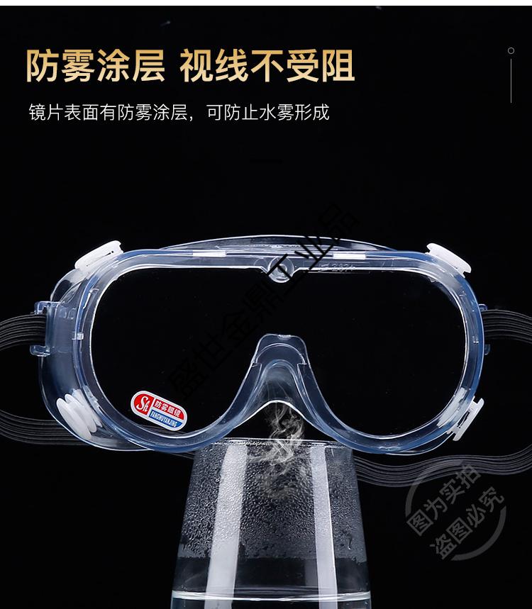 护目镜防风沙防尘眼镜透明全封闭工业粉尘防尘护目眼镜防灰尘防雾小号