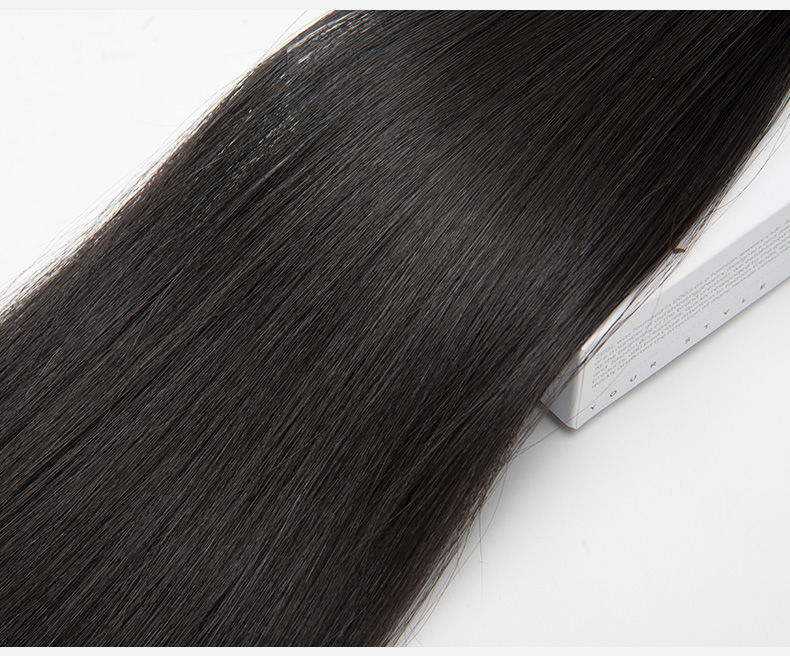 无痕接发真发隐形自己接假发片一片式接头发女真发贴片接发束发片顺发