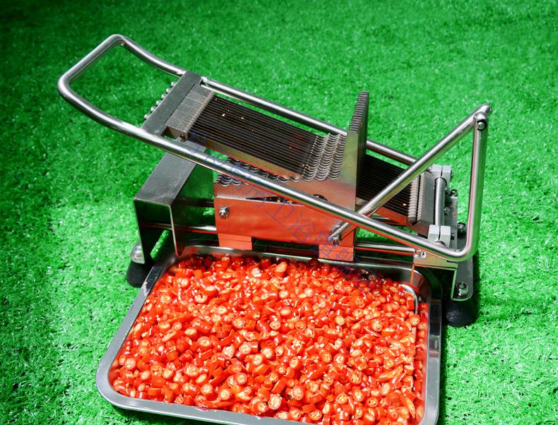 定制现货商用家用手动切辣椒机器餐馆切椒切段机泰国椒切片工具