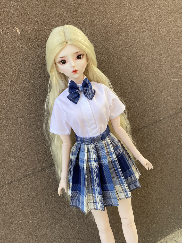 【bjd娃衣jk制服】3分4分6分ob24叶罗丽衬衫百褶裙60cm女娃衣服 小椿