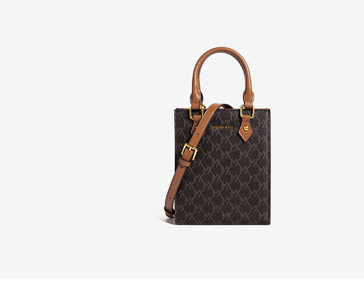 香港代购女包老花琴谱包时尚印花百搭mk竖款单肩斜挎手提小包2022新款