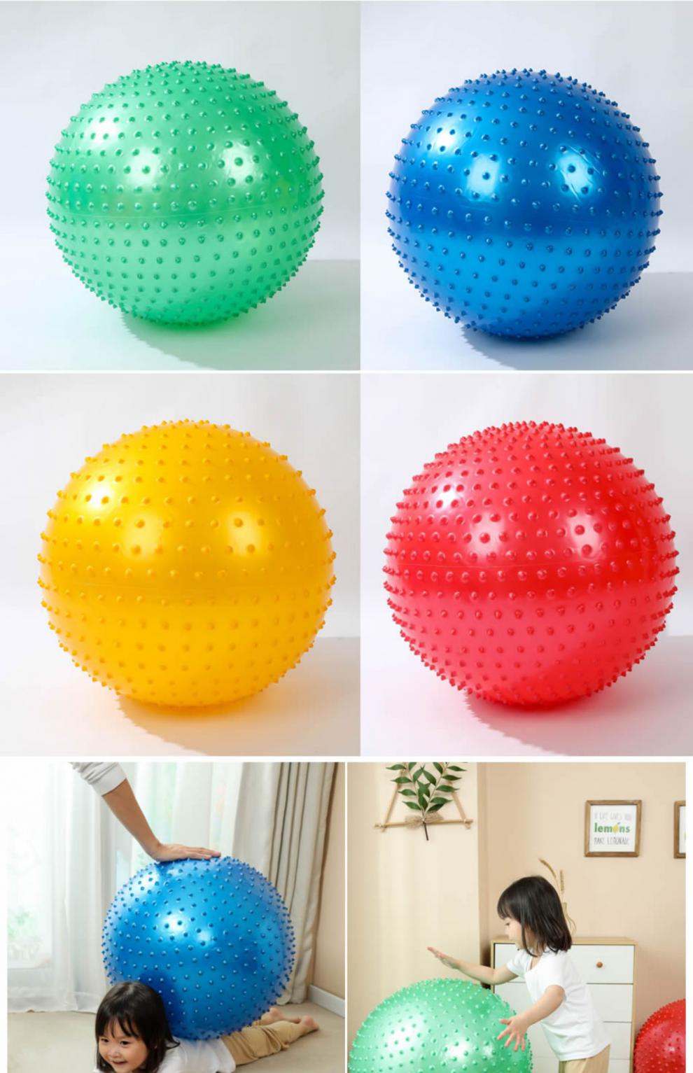 大龙球儿童感统训练器材前庭平衡触觉室内运动早教幼儿园家用玩具红色