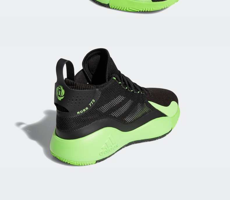 adidas阿迪达斯官网 罗斯 773 2020 男子篮球鞋fz1268 黑/亮绿 44(270